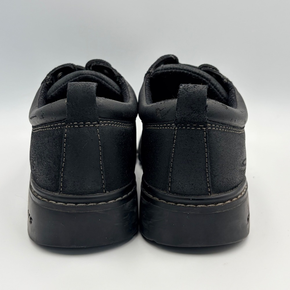 Vintage Skechers Y2K Black Leather Oxford Shoes Womens 7.5 Lug Sole Chunky 2174 - Picture 11 of 14